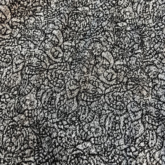 Sigrid Olsen Dress Pants Trouser Black Silver Metallic Pattern Size 12 Holiday - Picture 5 of 9